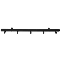 Abbildung von Home&amp;gt it® smart coat rack mit 5 Kleiderhaken 60x7x2,5 cm Eiche schwarz