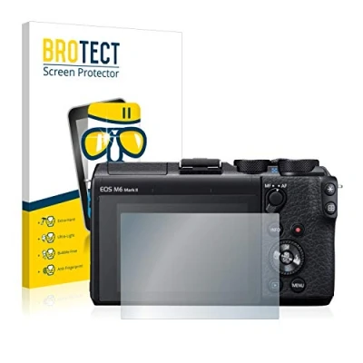 Abbildung von BROTECT Schutzglas für Canon EOS M6 Mark II Schutzfolie Panzer Folie Glas [Extrem Kratzfest 9H, Anti Fingerprint, Ultra Transparent]