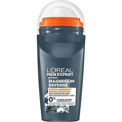 Abbildung von L&#039;Oréal Paris Men Expert Magnesium Defence Hypoallergenic 48 Hour Roll On Deodorant 50ml