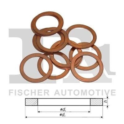 Abbildung von FA1 141.420.100 Dichtring 8 1,5 A Form Kupfer