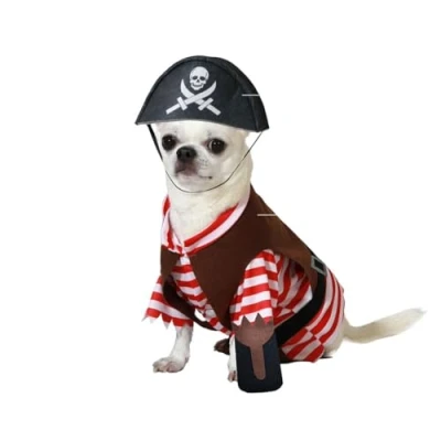 Abbildung von ATOSA Piratenkostüm für Hunde Mehrfarbig, S