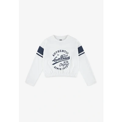Abbildung von Levi&#039;s Varsity TEE Langarmshirt für Kinder, Größe: 158, blanc de