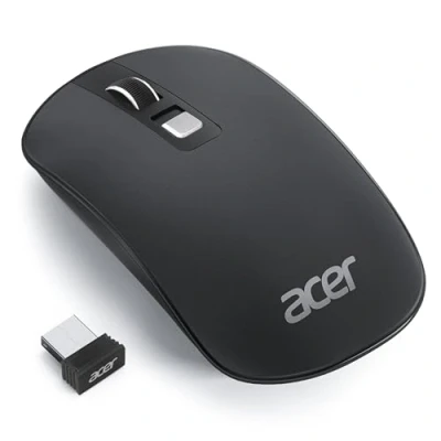 Abbildung von Acer Ultradünne Maus Kabellose, Tragbare Funkmaus 2,4 GHz, Wireless Mouse mit 800/1200/1600 einstellbare DPI, 4 Tasten Kabellos Computermaus, kabellose Laptop, Dell XPS, ASUS, Surface