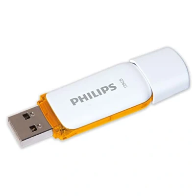 Abbildung von Philips FM12FD70B/00 USB Stick (USB 2.0, Lesegeschwindigkeit 80,00 MB/s, Sunrise Orange®, 128 GB, 1er Pack)