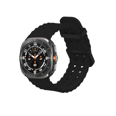Abbildung von kwmobile Armband für Samsung Galaxy Watch Ultra 47mm Smartwatch, 1 tlg., Ersatzarmband Fitnesstracker Fitness Band Silikon