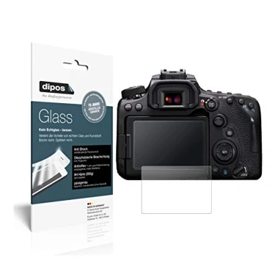 Abbildung von dipos I 2X Displayschutz matt kompatibel mit Canon EOS 90D Schutzfolie 9H Anti Shock