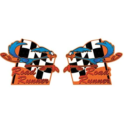 Abbildung von MG334 / 2x Road Runner Aufkleber je 8x6,3cm Hot Rod Vintage Rat Rost Rust Retro Sticker USA Old School Oldtimer Muscle Car