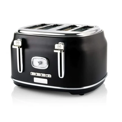 Abbildung von Westinghouse Toaster Retro Collections 4 Schlitze Lakritzschwarz WKTTB809BK