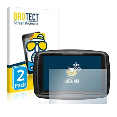 Abbildung von BROTECT Entspiegelungs Schutzfolie für Garmin zumo 595LM (2 Stück) Matte Displayschutz Folie, Anti Reflex, Fingerprint