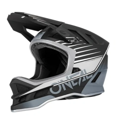 Abbildung von O&#039;NEAL Mountainbike Helm MTB Downhill Dri Lex® Innenfutter, Ventilationsöffnungen für Luftstrom, ABS Außenschale Blade POLYACRYLITE Helmet Delta V.22 Erwachsene Schwarz Grau Größe XL