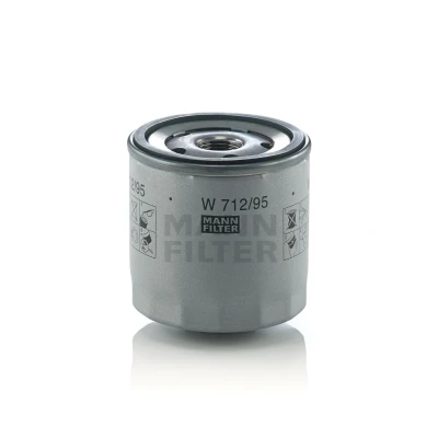 Abbildung von MANN FILTER W 712/95 Ölfilter 3/4 16 UNF 1B mit einem Rücklaufsperrventil Anschraubfilter VOLKSWAGEN: Touran II, Golf Sportsvan, load up! Kastenwagen