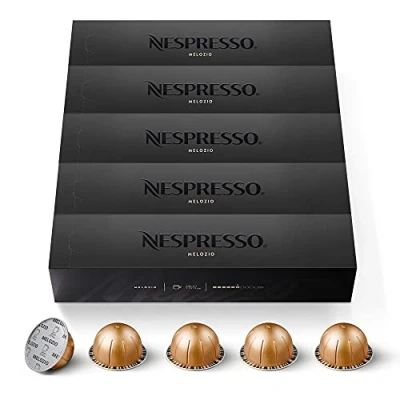 Abbildung von NESPRESSO VERTUO Melozio Arabica Kaffee mittlerer Röstung Ideal für den großen Kaffeebecher (230ml) Kompatibel mit Kapselmaschinen 50 Kapseln