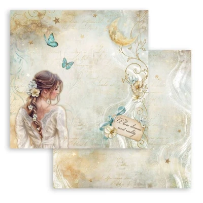 Abbildung von Stamperia Scrapbook Sheets for Scrapbooks, Albums, Card Making, Bullet Journals and More, Acid Free, Double Sided, Perfect Crafts Gifting (Masquerade, Lady Butterfly) (30.5 x 30.5cm)