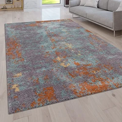 Abbildung von Paco Home Hochflor Teppich Padua 622, rechteckig, Höhe: 34 mm, Kurzflor, modernes Design, sehr weicher Flor