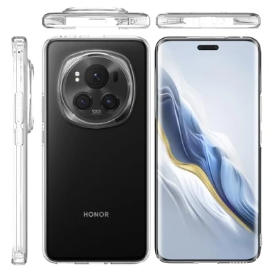 Abbildung von Rojeuinn Hülle für Honor Magic 6 Pro Handyhülle,Weiche TPU Silikon Stoßfest Schutzhülle Handy Case Transparente
