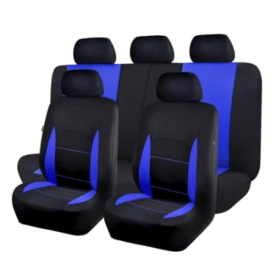 Abbildung von Flying Banner Sitzbezüge Auto Universal Set (Vollständige Reihe, Blau und Schwarz)
