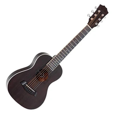 Abbildung von Rocktile G 10 BK Guitarlele Schwarz Westerngitarre im Reiseformat Decke: Zeder Boden &amp; Zargen: Mahagoni Hals: Okoume Mensur: 51 cm Offenporiges Finish in