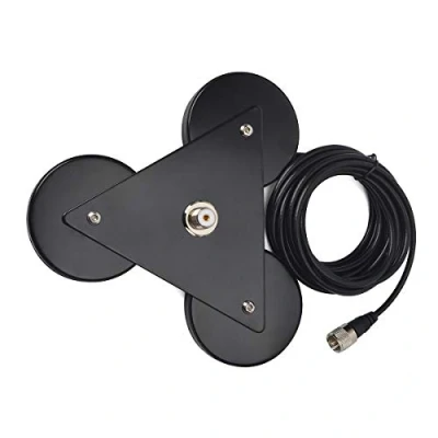 Abbildung von HYS CB Antennen Magnethalterung Magnetbasis 5 m RG58 Kabel, PL259 Stecker im Lieferumfang enthalten für Antenne