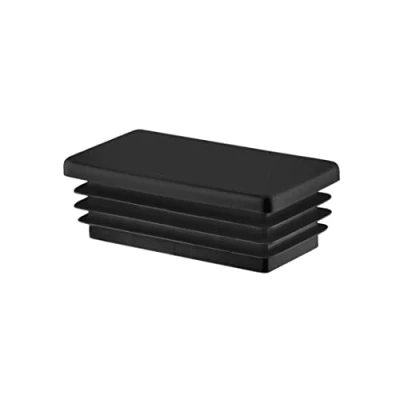 Abbildung von EMFA Lamellenstopfen für Rechteckrohre 60x40 mm Schwarz 4 Stück Rechteckstopfen 40x60, 6,0x4,0 cm