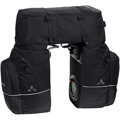 Abbildung von VAUDE Hinterradtaschen Karakorum, Dreifachtasche zum Radfahren, black uni, one Size, 124090510