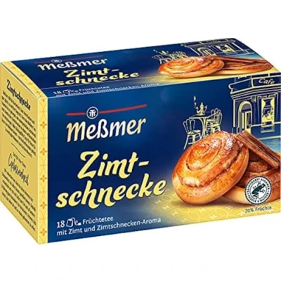 Abbildung von Meßmer Zimtschnecke 18 Teebeutel Vegan Glutenfrei Laktosefrei