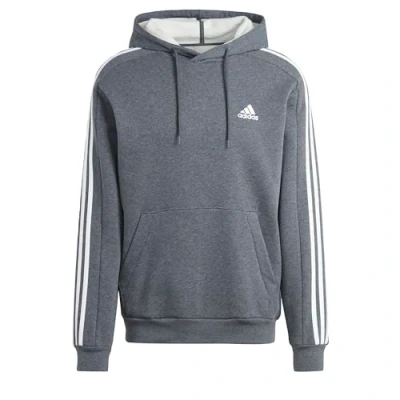 Abbildung von adidas Sportswear Essentials 3STRIPES Kapuzenpullover, Herren, Größe: XXL, Dark grey heather