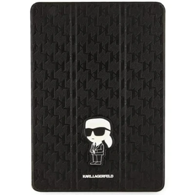 Abbildung von Karl Lagerfeld KLFC10SAKHPCK hülle für iPad 10.2&quot; Folio Magnet Allover Schwarz Saffiano Monogram Choupette