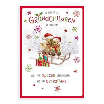 Abbildung von Niedliche Weihnachtskarte für die Enkelkinder, 22,9 x 15,2 cm, Regal Publishing (C85478)