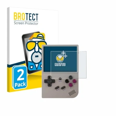 Abbildung von BROTECT Entspiegelungs Schutzfolie für Anbernic RG35XX Plus (2 Stück) Matte Displayschutz Folie, Anti Reflex, Fingerprint