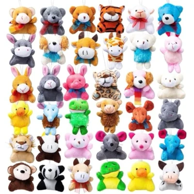 Abbildung von JOYIN 36 Stück Mini Plüschtiere Set für Kinder (7.62cm Jede), Plüschtier Kleine Plüsch Tiere Party Mitgebsel Kindergeburtstag, Geschenke Kinder, Kuscheltier Jungen Mädchen