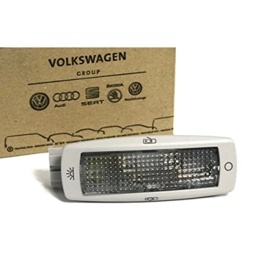 Abbildung von Original VW Leseleuchte innen perlgrau Leuchte Innenleuchte seitlich hinten Golf 4/5/6 Passat B5 Tiguan