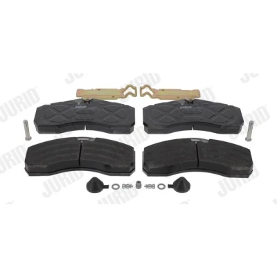 Abbildung von JURID 2925305390 Bremsbelagsatz für Verschleißwarnanzeiger vorbereitet MERCEDES BENZ: ACTROS MP4, ATEGO 2, 3, MAN: TGS, TGM, TGX, DAF: CF 75