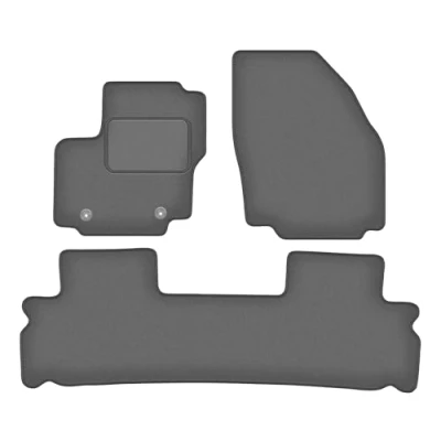 Abbildung von Wielganizator Automatte Passend für Ford S MAX MK1 Minivan 2006 2012 Velours Autozubehör Praktische Fußmatte Auto 3 teilig Graphit
