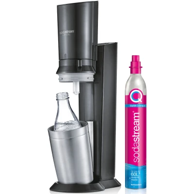Abbildung von SodaStream Wassersprudler &quot;Crystal 3.0&quot;, (3 tlg.), mit Quick Connect CO2 Zylinder und 1x Glaskaraffe 0,7 L