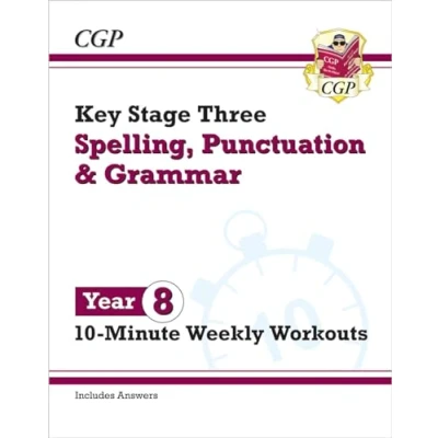 Abbildung von KS3 Year 8 Spelling, Punctuation and Grammar 10 Minute Weekly Workouts (CGP Tests)