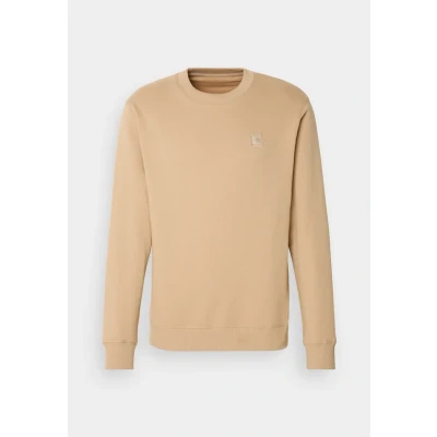 Abbildung von Scotch &amp; Soda Herren Essential Badge Logo Crewneck Sweatshirt, Sand, M