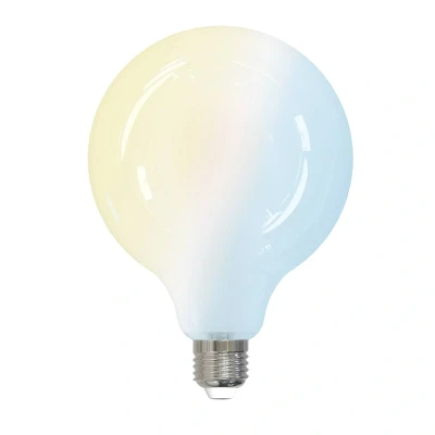 Abbildung von LUUMR Smart LED Leuchtmittel matt E27 G125 7W Tuya WLAN CCT