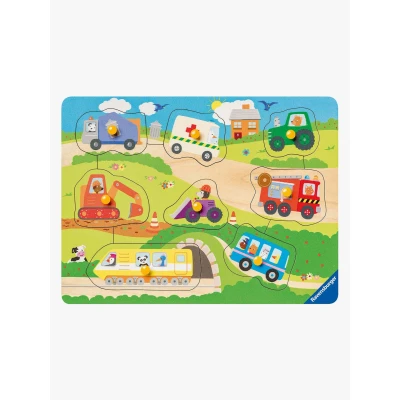 Abbildung von Ravensburger Knopfpuzzle Lieblingsfahrzeuge 8 Teile