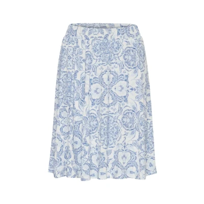 Abbildung von Fransa Framdot 1 Skirt Alinienrock, Damen, Größe: XXL, Palace blue mix