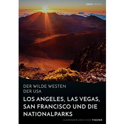 Abbildung von der wilde Westen USA.Los Angeles, Las Vegas, San Francisco und dieNationalparks