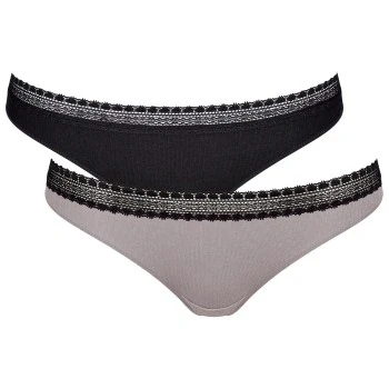 Abbildung von sloggi Damen GO Ribbed Brazil C2P, BLACK COMBINATION, L