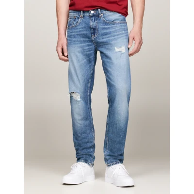 Abbildung von Tommy Jeans Austin Tapered Fit, Herren, Größe: 38x32, Denim medium