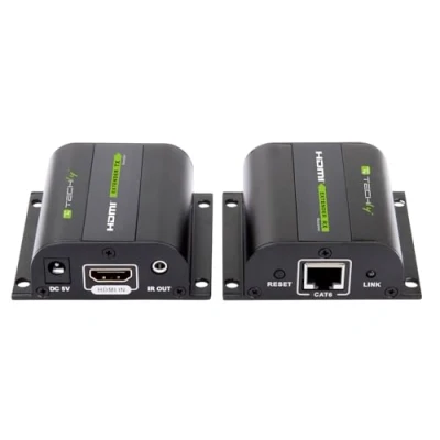 Abbildung von Techly IDATA EXT E70I HDMI Extender mit IR, 60m Schwarz