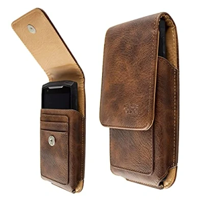 Abbildung von caseroxx Handy Tasche Outdoor für Crosscall Core M5, mit drehbarem Gürtelclip in braun