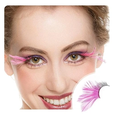 Abbildung von Dorisue Halloween Eyelashes Light Pink Tangled Princess Lash Kit Barbie doll cosplay Feather Lashes
