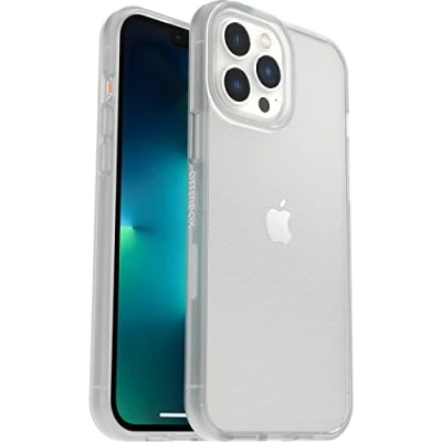 Abbildung von OtterBox Sleek Hülle für iPhone 13 Pro Max/iPhone 12 Max, stoßfest, sturzsicher, ultraschlank, schützende , Getestet nach Militärstandard, Transparent, Keine Einzelhandelsverpackung