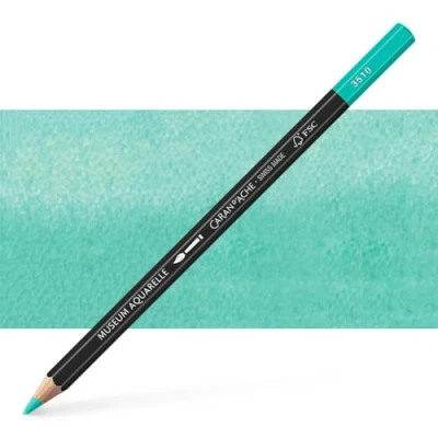 Abbildung von Caran d&#039;Ache Museum Aquarelle Bleistift 3510.181/ NR 181 LIGHT MALACHITE GREEN/HELLMALACHITGRUN FSC (1 Stück/ (Pack of 1)