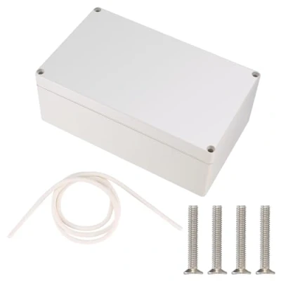 Abbildung von Wasserdichte Anschlussdose, IP65 Elektrische Projektbox Verteilerdose Staubdicht Wetterfest, ABS Kabelgehäuse Verteilerkasten für Indoor Outdoor Elektronikkabel (Beige 20X12X7,5CM)