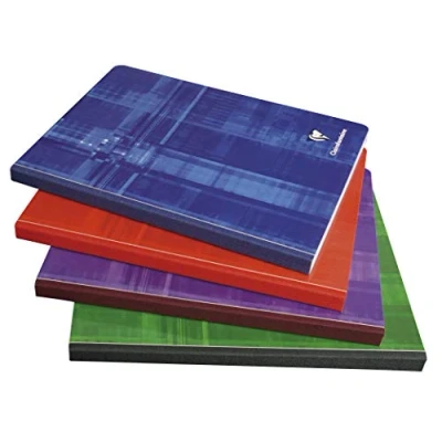 Abbildung von Clairefontaine 9742C Kladde / Heft geleimt 17x22 cm, 96 Blatt, 90g, kariert, farbig sortiert, 1 Stück