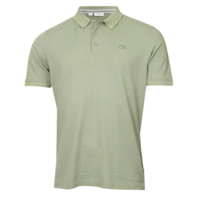 Abbildung von Calvin Klein Herren North Coast Feuchtigkeitsdochtes Poloshirt Salbei XL